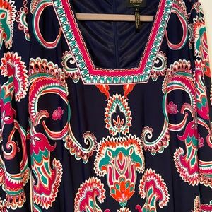 LAUNDRY BY SHELLI SEGAL LS floral shift dress | 8